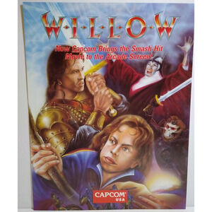 Willow Arcade Flyer Original Video Game Art Promo 8.5" x 11" Retro Fantasy 1989